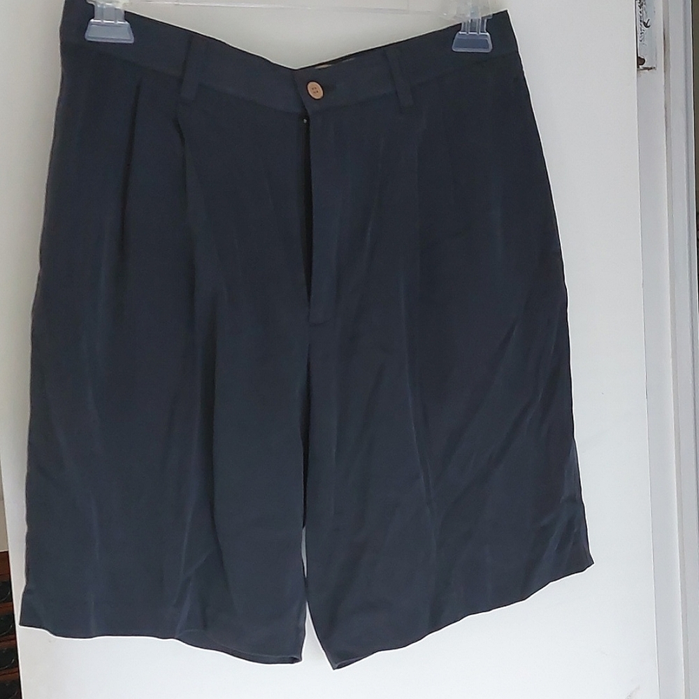 NWT Men's navy silk shorts